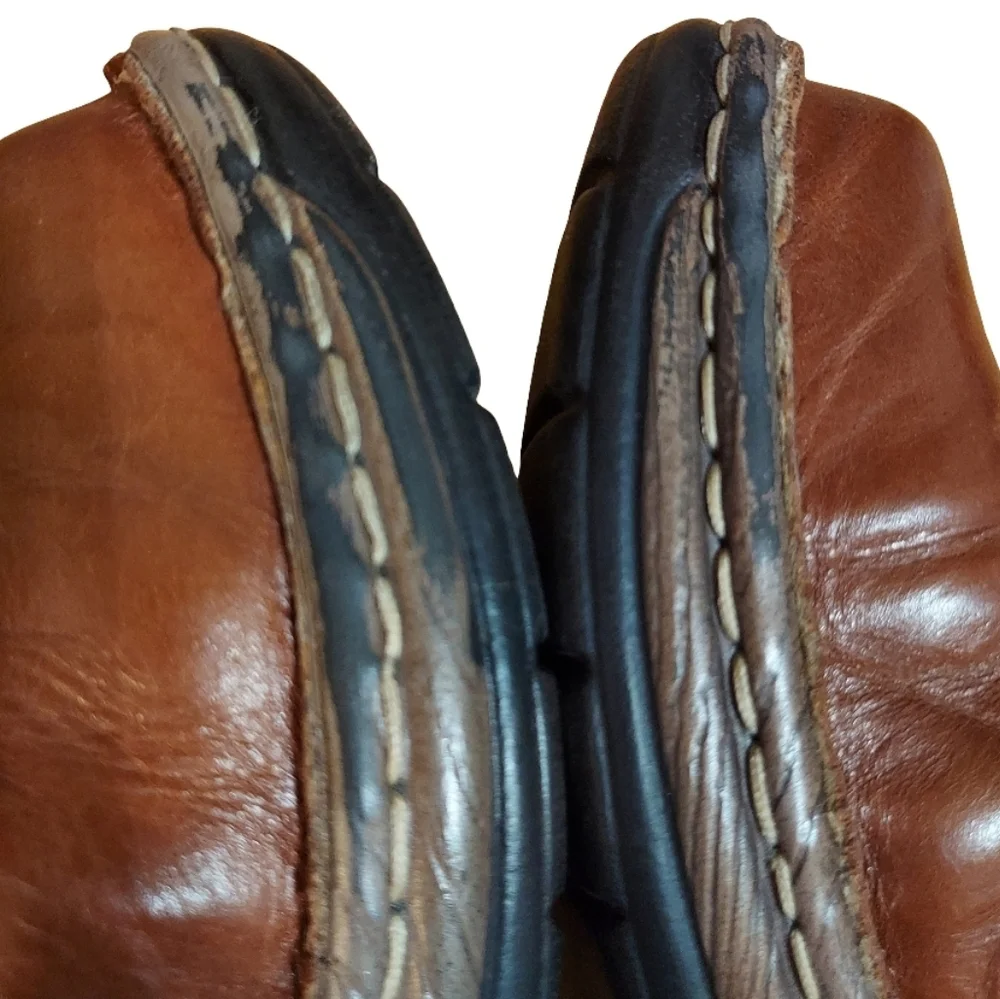 Josef Seibel Leather Catalonia Clog In Color Brandy/Multi - Picture 12 of 16